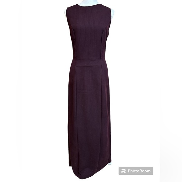 Tall Girl Deep Purple Sleeveless Maxi Longline Sheath Dress Size 8 - Picture 1 of 6